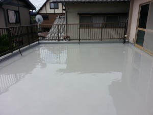 福岡市中央区　O様邸　ウレタン防水完了